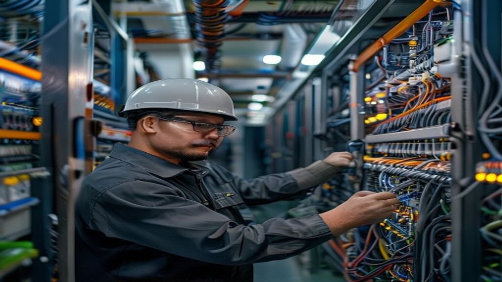 Kabel Belden tahan lama dan andal untuk koneksi jaringan profesional.